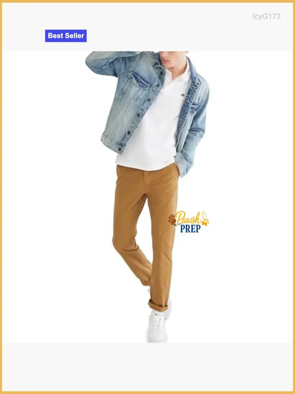 Slim Stretch Chino Pants, 30 Inseam, Cotton Spandex Fabric, Casual Fit